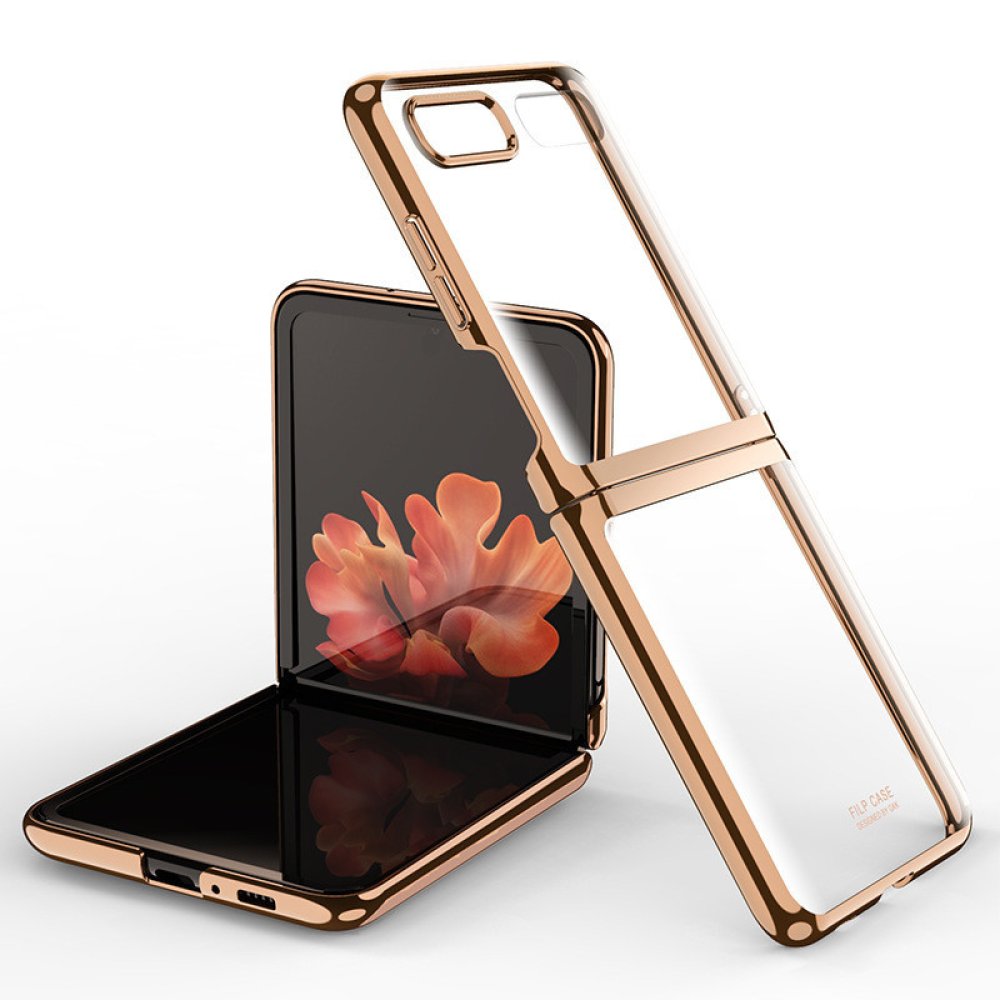  Samsung Galaxy Z Flip 4 Kılıf Fold Element Kapak - Gold