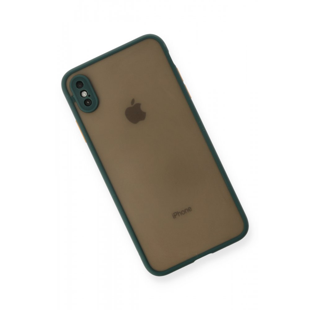 iPhone X Kılıf Montreal Silikon Kapak - Yeşil  iPhone X Kılıf Montreal Silikon Kapak - Yeşil