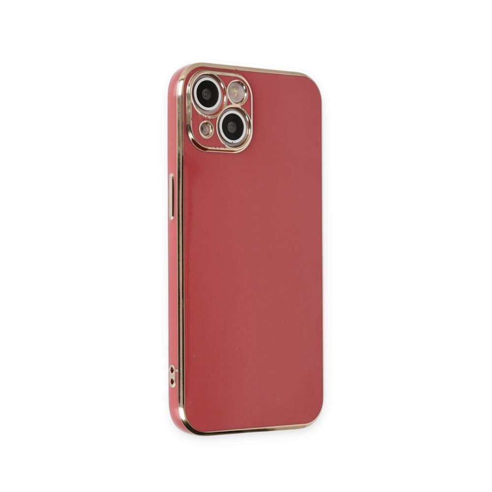  iPhone 15 Kılıf Volet Silikon - Kırmızı
