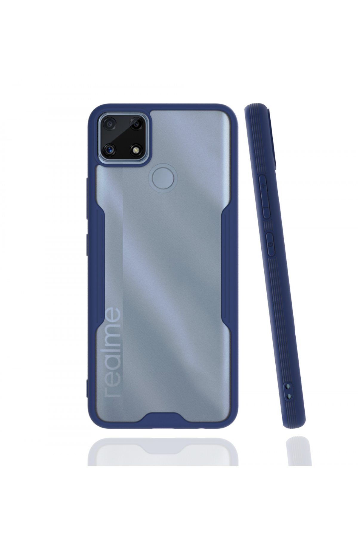  Realme C25s Kılıf Platin Silikon - Lacivert