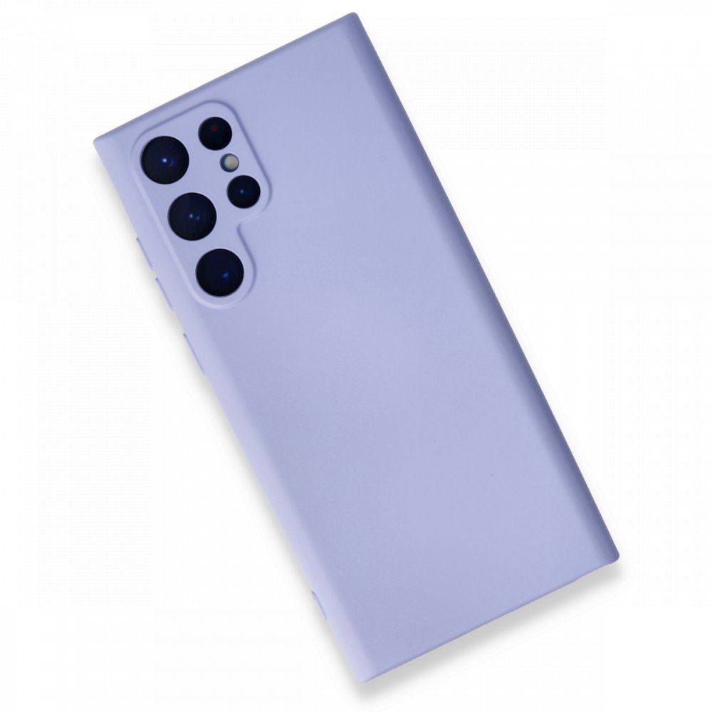  Samsung Galaxy S22 Ultra Kılıf Nano içi Kadife Silikon - Lila