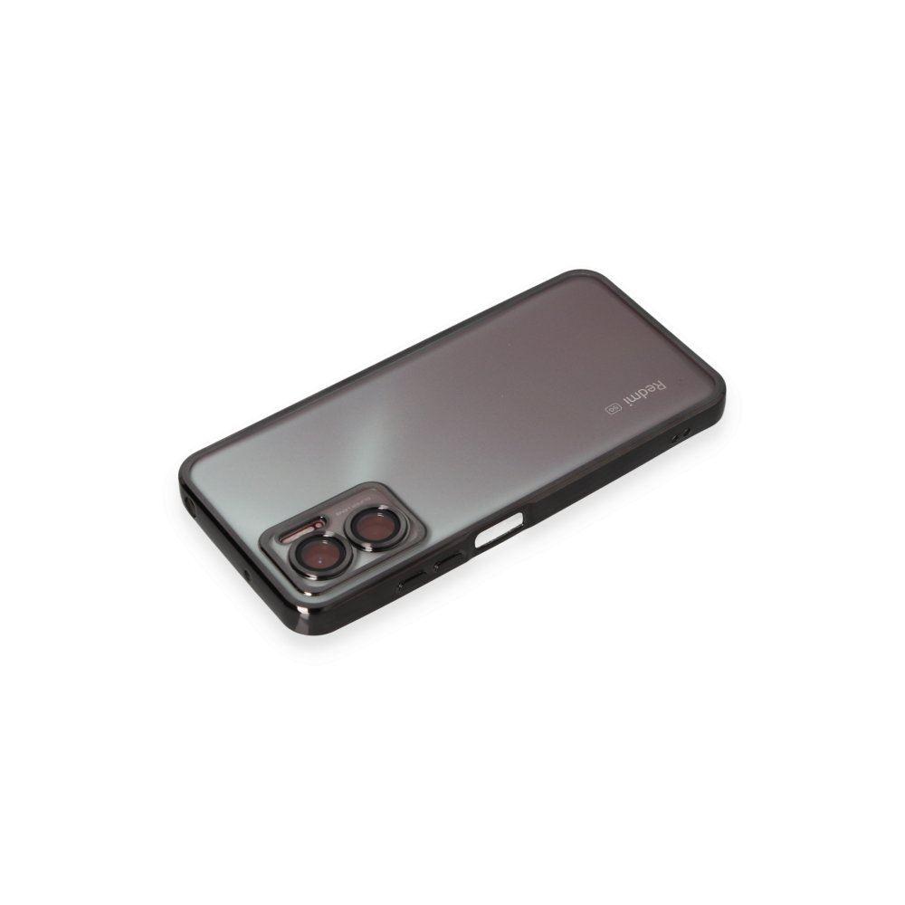 Redmi 10 5G Kılıf Razer Lensli Silikon - Siyah