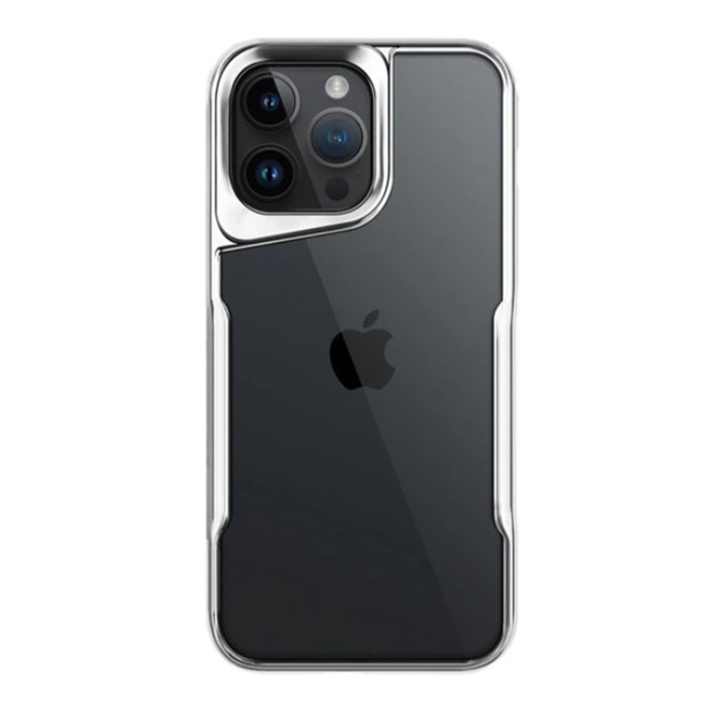 iPhone 16 Pro Max Kılıf Boyi Silikon Kapak - Gümüş