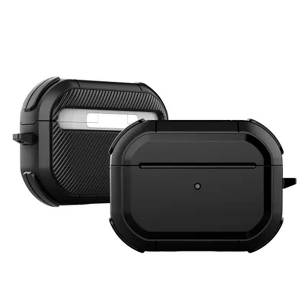 Airpods Pro (1.nesil) Tank Kılıf - Siyah Airpods Pro (1.nesil) Tank Kılıf - Siyah