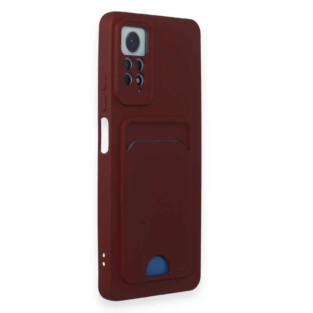Redmi Note 11 Pro Kılıf Kelvin Kartvizitli Silikon - Bordo