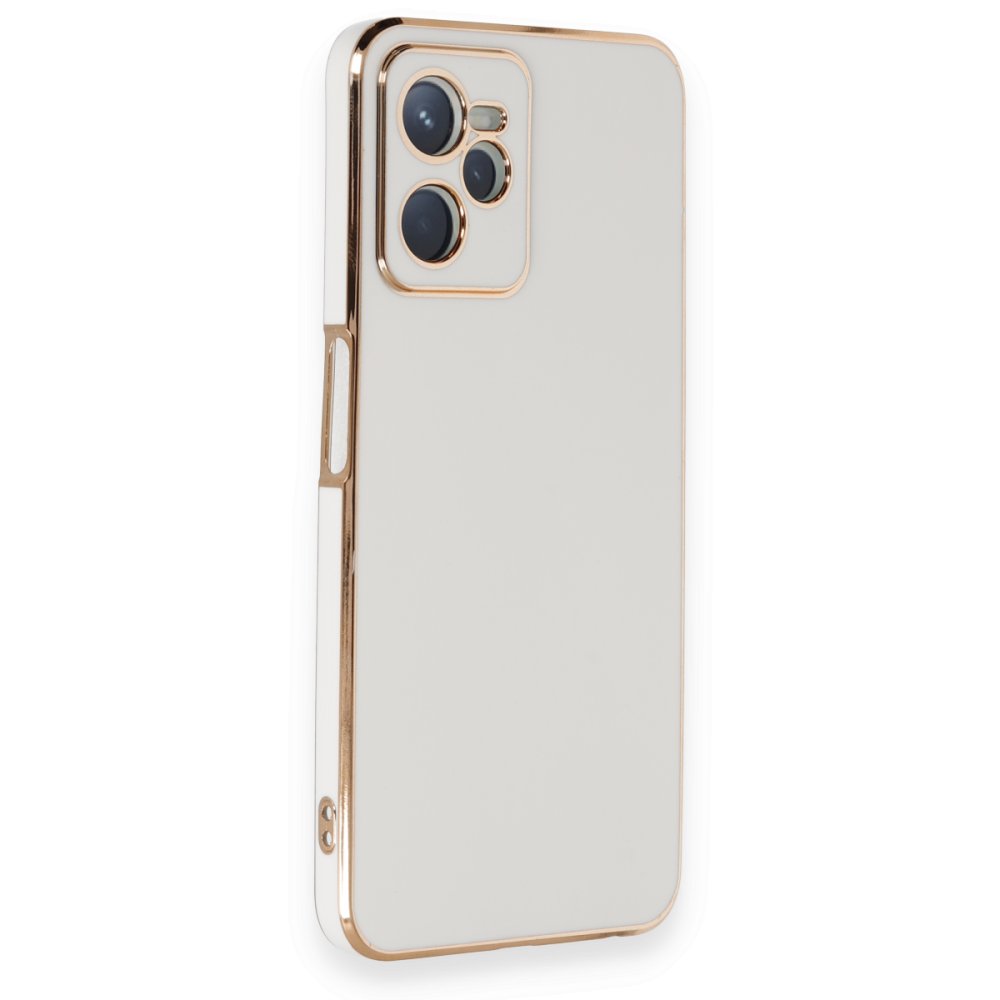 Realme C35 Kılıf Volet Silikon - Beyaz  Realme C35 Kılıf Volet Silikon - Beyaz