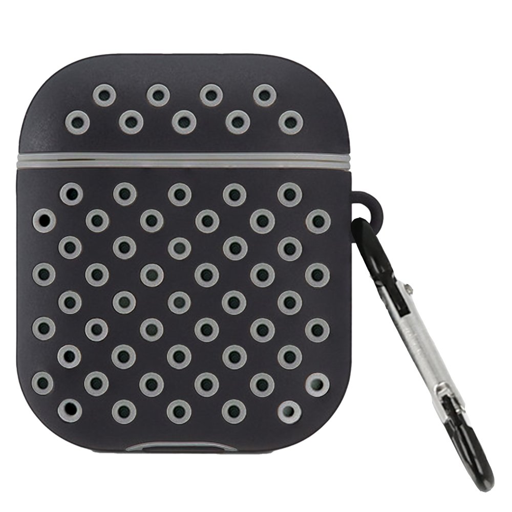 Airpods (1.nesil) Spor Delikli Kılıf - Siyah-Gri Airpods (1.nesil) Spor Delikli Kılıf - Siyah-Gri