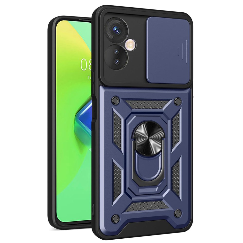 İnfinix Hot 30 4G Kılıf Pars Lens Yüzüklü Silikon - Lacivert İnfinix Hot 30 4G Kılıf Pars Lens Yüzüklü Silikon - Lacivert