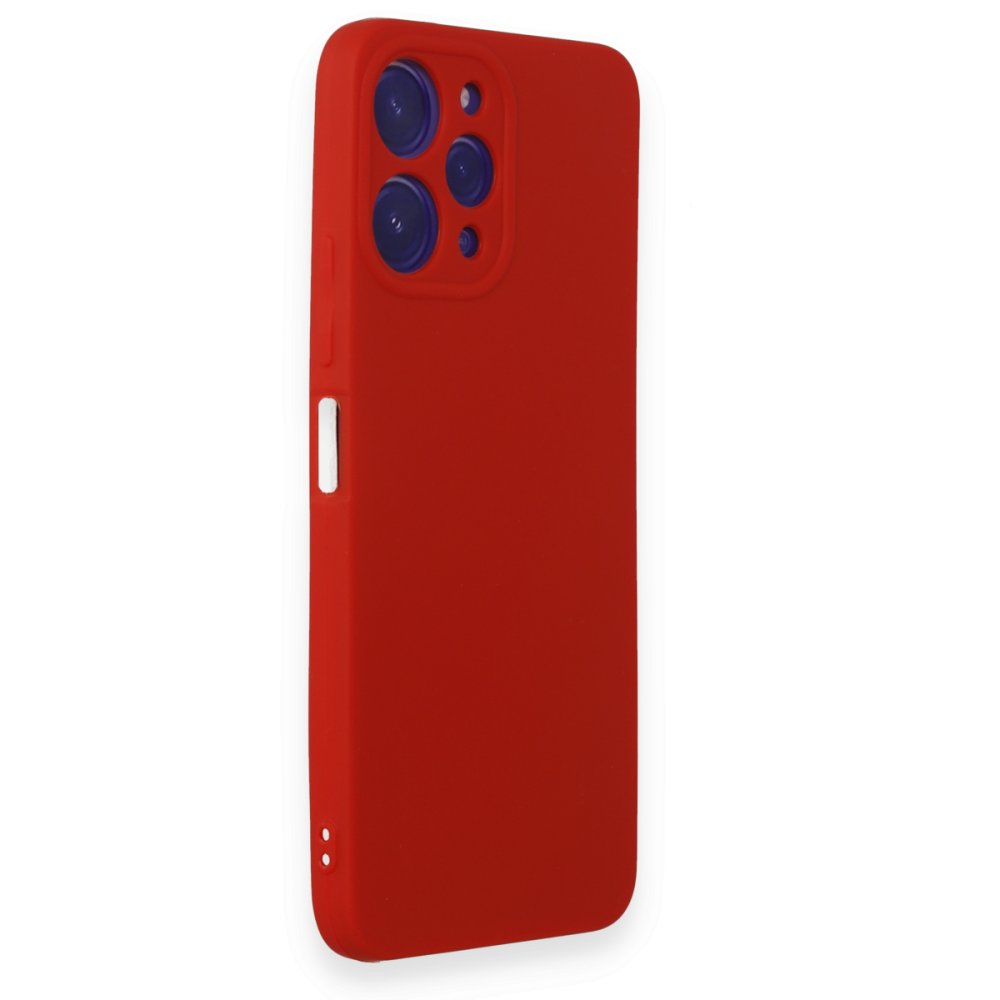 Redmi 12 Kılıf First Silikon - Kırmızı Redmi 12 Kılıf First Silikon - Kırmızı