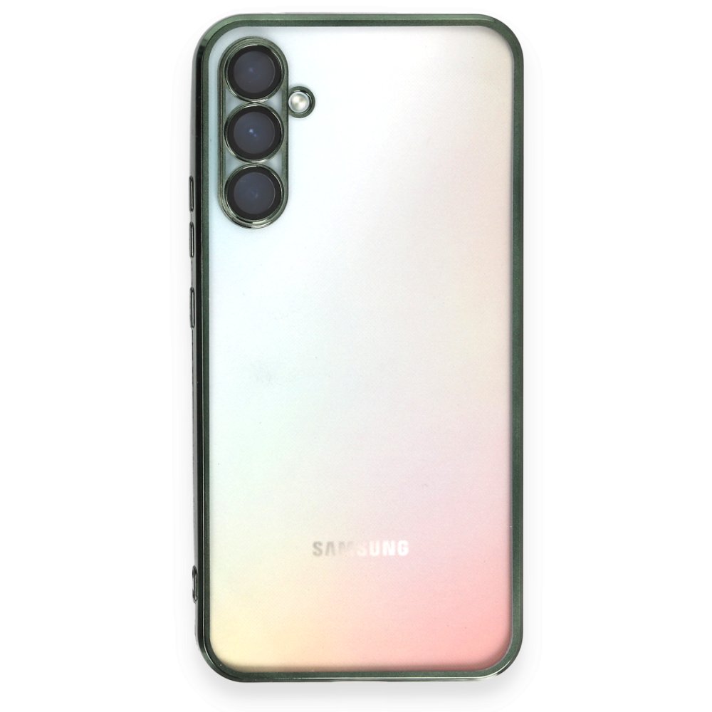  Samsung Galaxy A54 5G Kılıf Razer Lensli Silikon - Yeşil