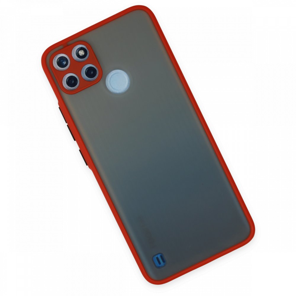  Realme C21Y Kılıf Montreal Silikon Kapak - Kırmızı