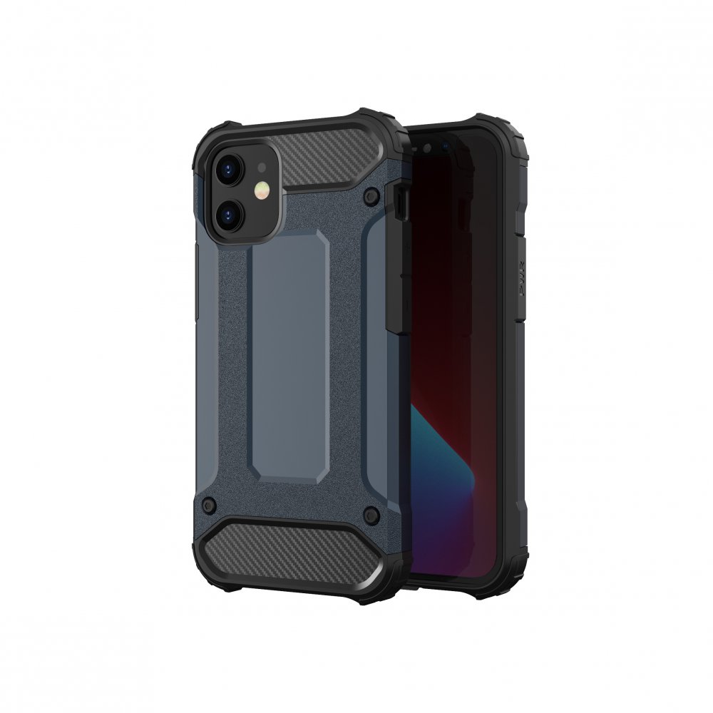  iPhone 12 Mini Kılıf Tank Silikon Kapak - Lacivert