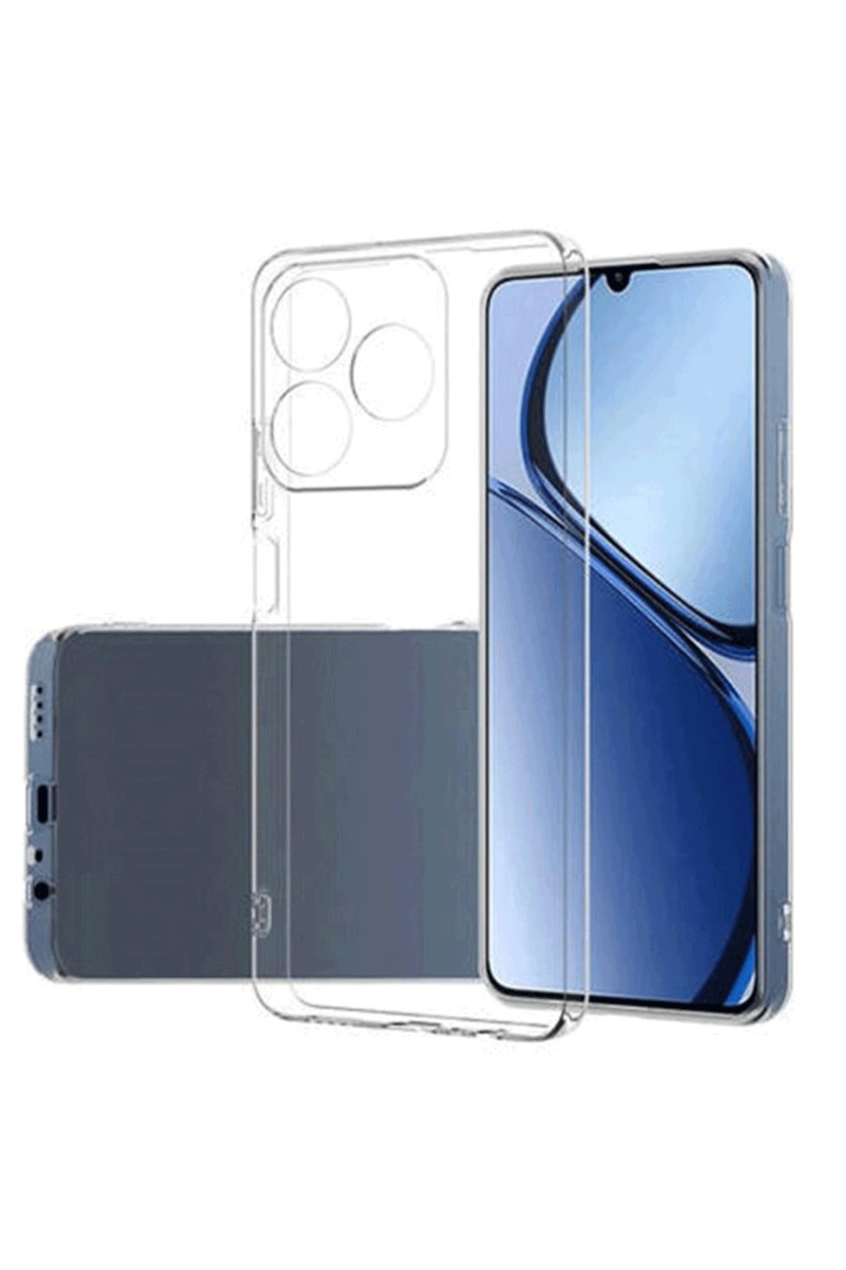  Realme C63 Kılıf Lüx Şeffaf Silikon