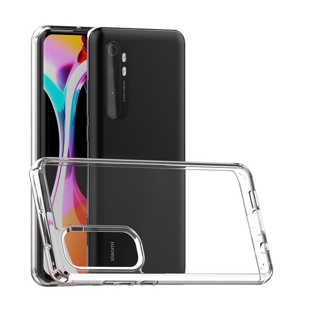  Xiaomi Mi Note 10 Lite Kılıf Lüx Şeffaf Silikon - Şeffaf