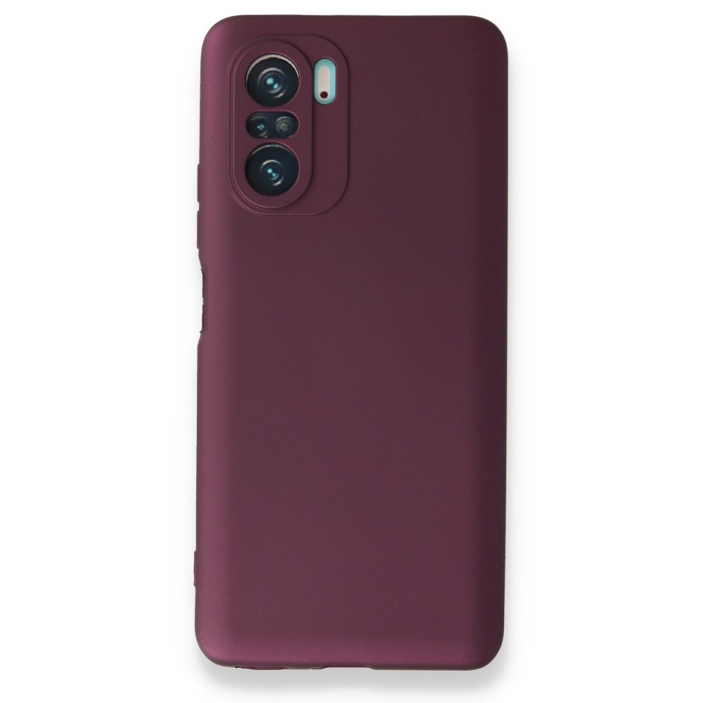 Redmi K40 Kılıf First Silikon - Mürdüm