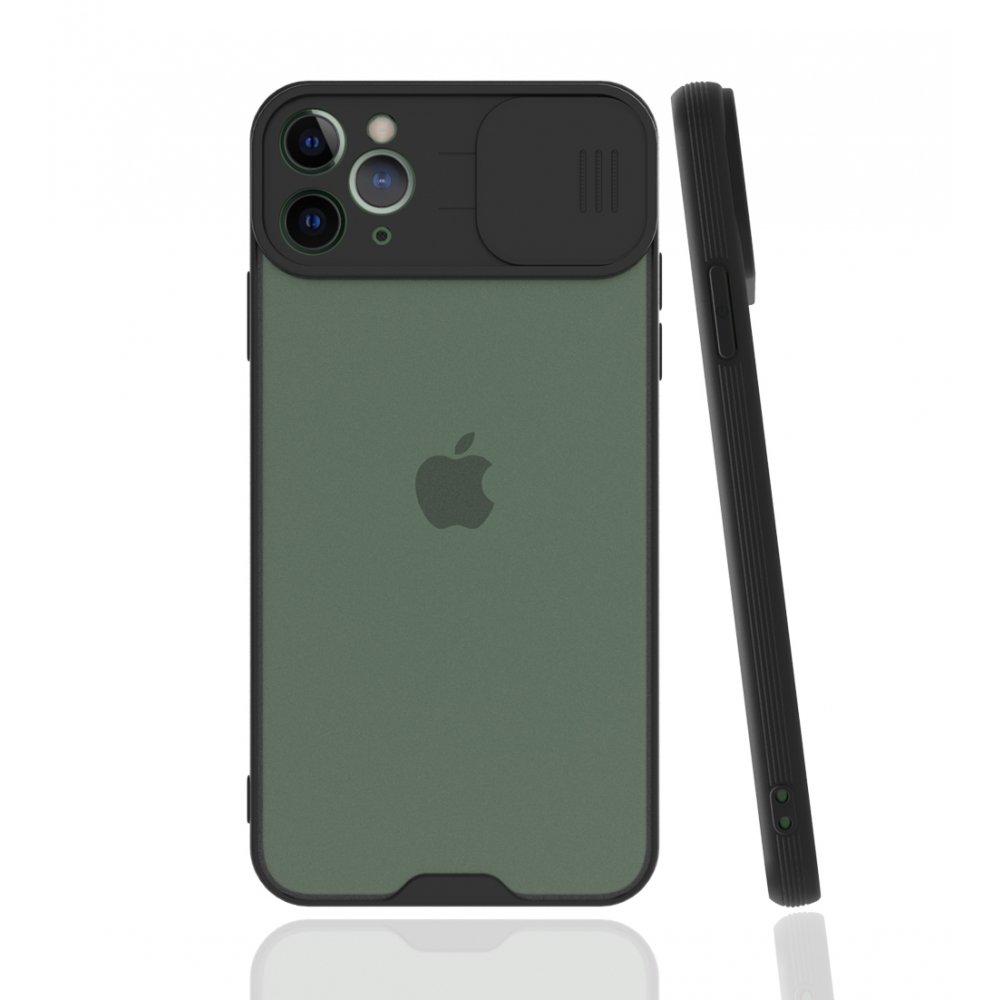 iPhone 11 Pro Kılıf Platin Kamera Koruma Silikon - Siyah iPhone 11 Pro Kılıf Platin Kamera Koruma Silikon - Siyah