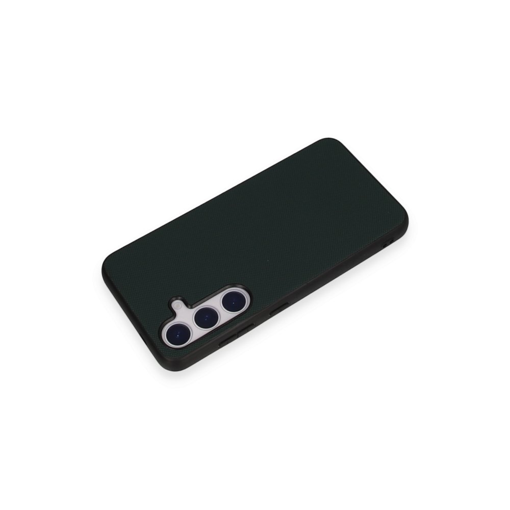  Samsung Galaxy S24 Kılıf Taft Kapak - Koyu Yeşil