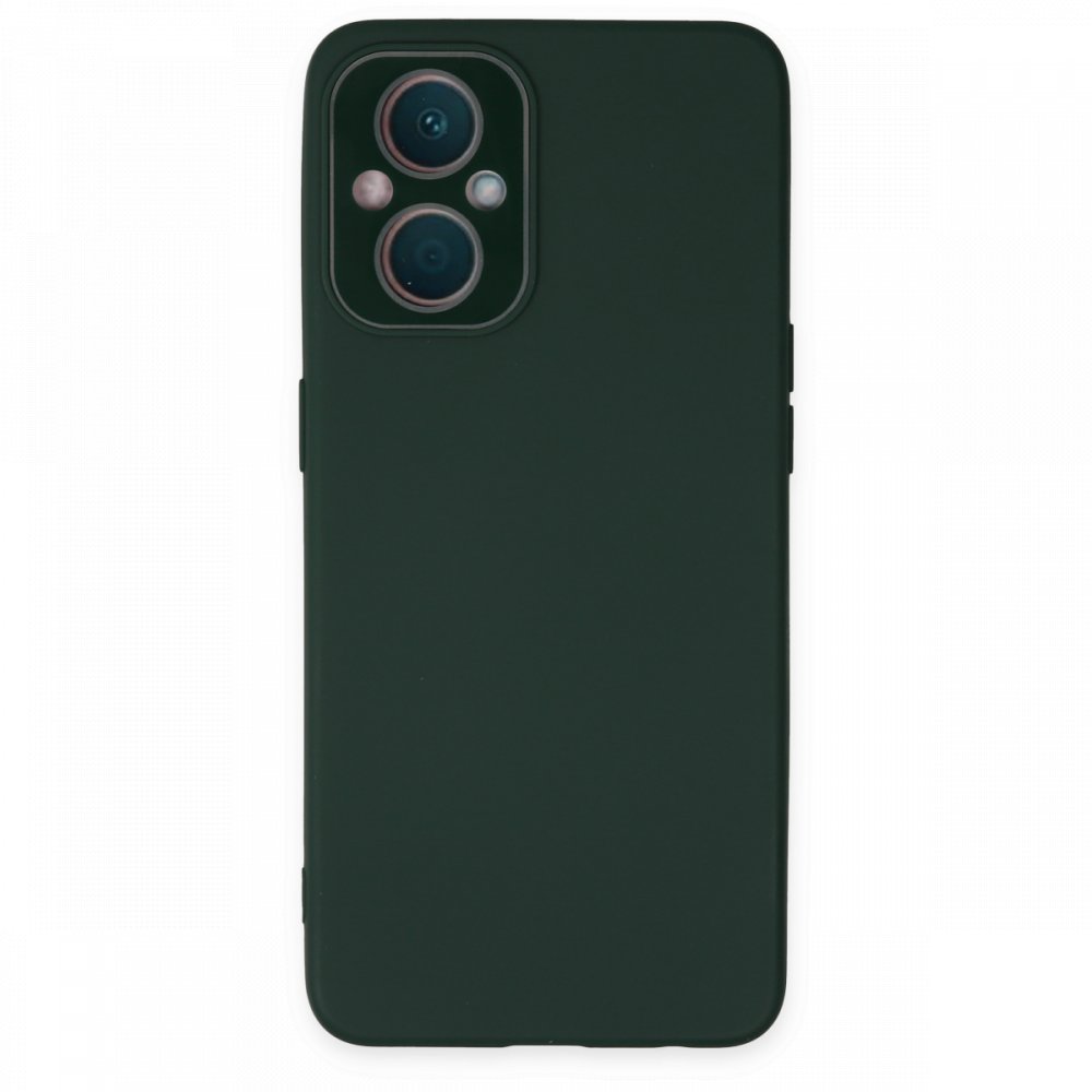 Oppo Reno 7 Lite Kılıf Lansman Glass Kapak - Koyu Yeşil Oppo Reno 7 Lite Kılıf Lansman Glass Kapak - Koyu Yeşil