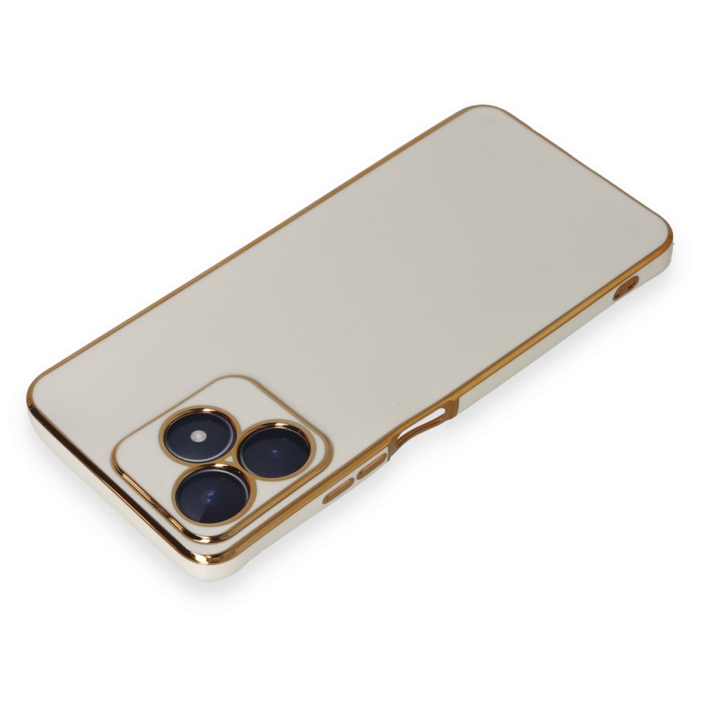 Realme C53 Kılıf Volet Silikon - Beyaz Realme C53 Kılıf Volet Silikon - Beyaz