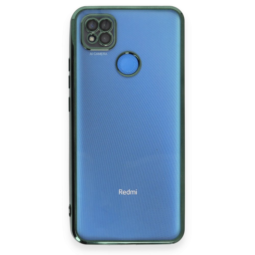Redmi 9C Kılıf Razer Lensli Silikon - Yeşil