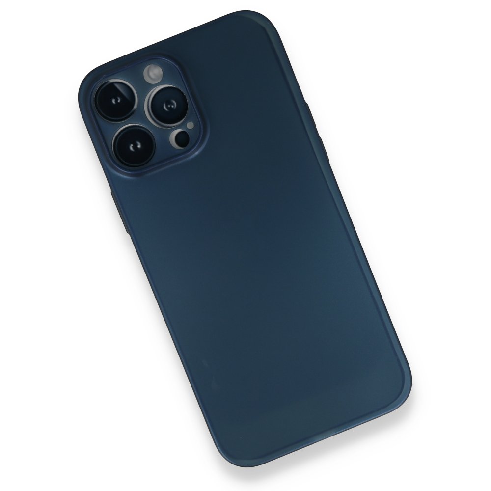 iPhone 13 Pro Max Kılıf PP Ultra İnce Kapak - Mavi iPhone 13 Pro Max Kılıf PP Ultra İnce Kapak - Mavi