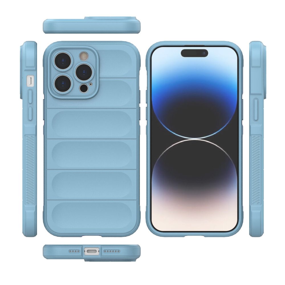 iPhone 14 Pro Max Kılıf Optimum Silikon - Sky Blue  iPhone 14 Pro Max Kılıf Optimum Silikon - Sky Blue