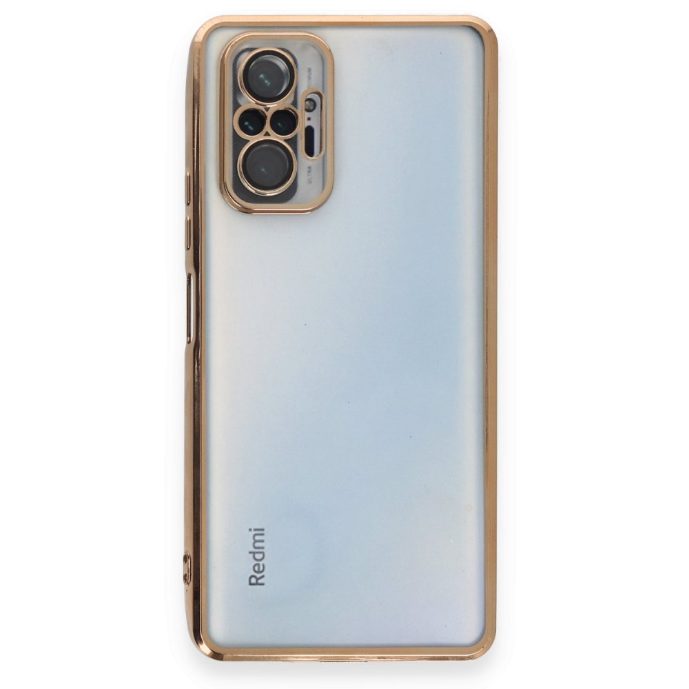 Redmi Note 10 Pro Kılıf Razer Lensli Silikon - Gold