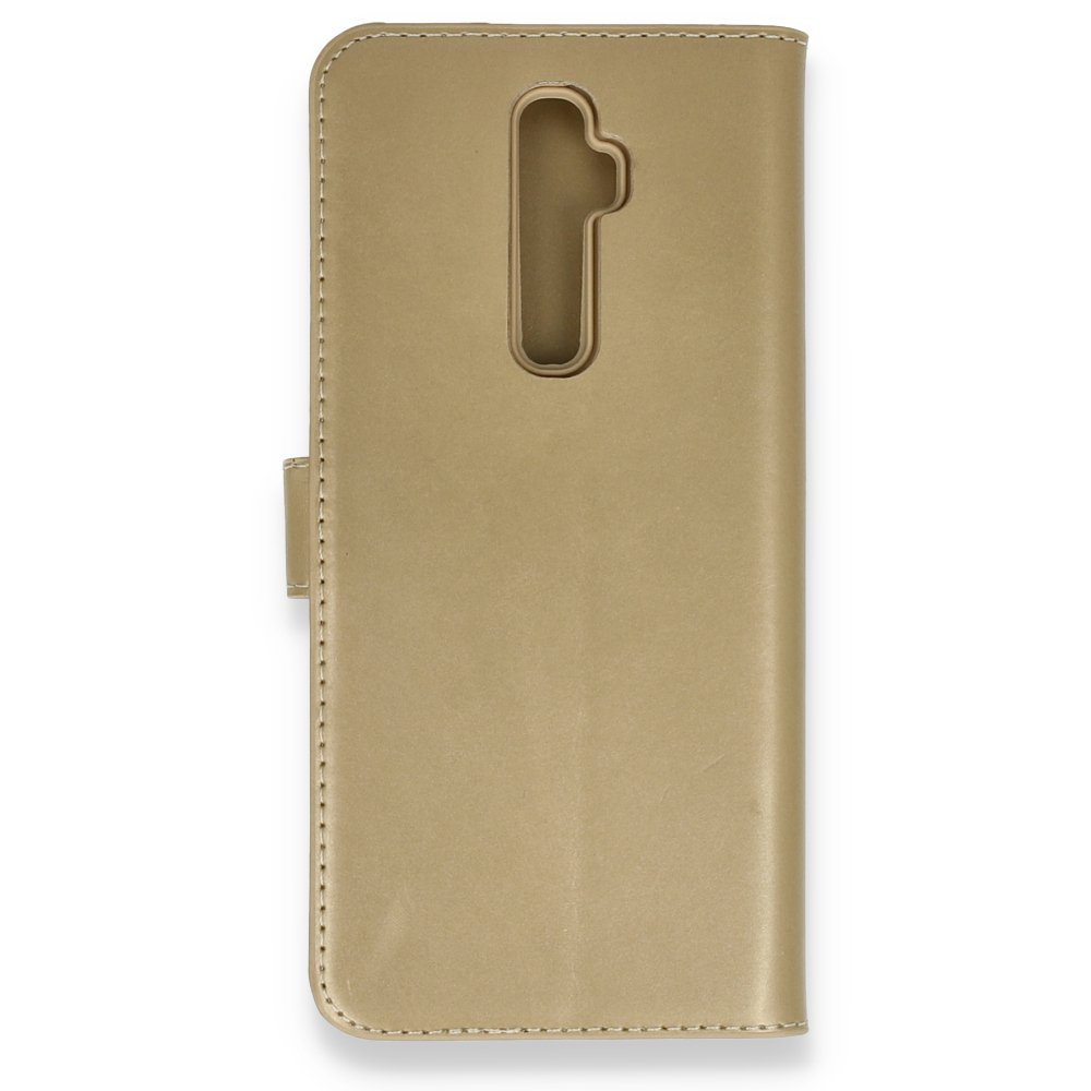  Oppo Reno 2Z Kılıf Trend S Plus Kapaklı Kılıf - Gold