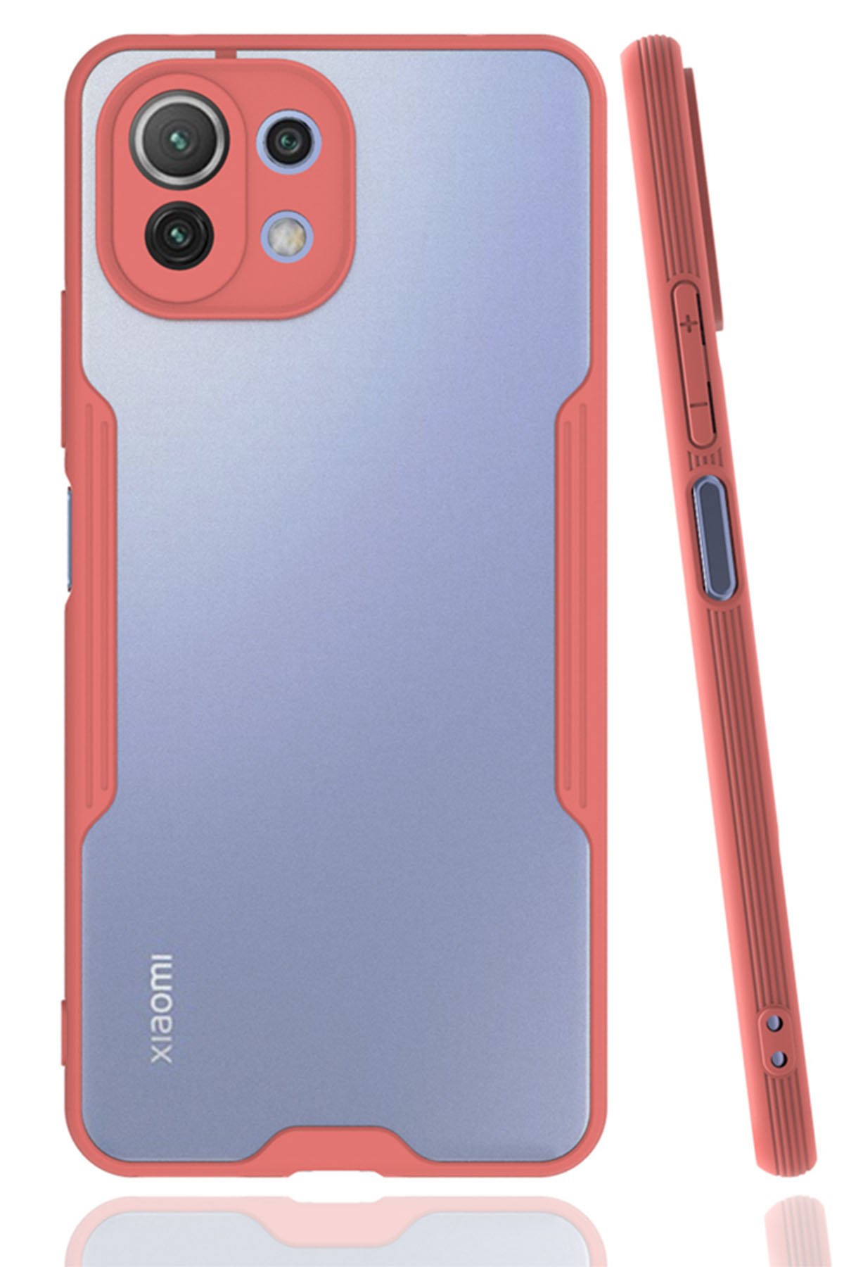 Xiaomi Mİ 11 Lite Kılıf Platin Silikon - Pembe  Xiaomi Mİ 11 Lite Kılıf Platin Silikon - Pembe