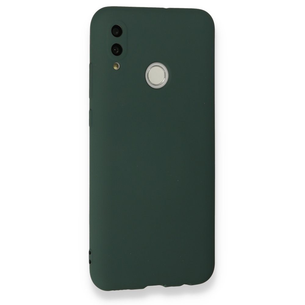Huawei P Smart 2019 Kılıf Nano içi Kadife Silikon - Koyu Yeşil  Huawei P Smart 2019 Kılıf Nano içi Kadife Silikon - Koyu Yeşil