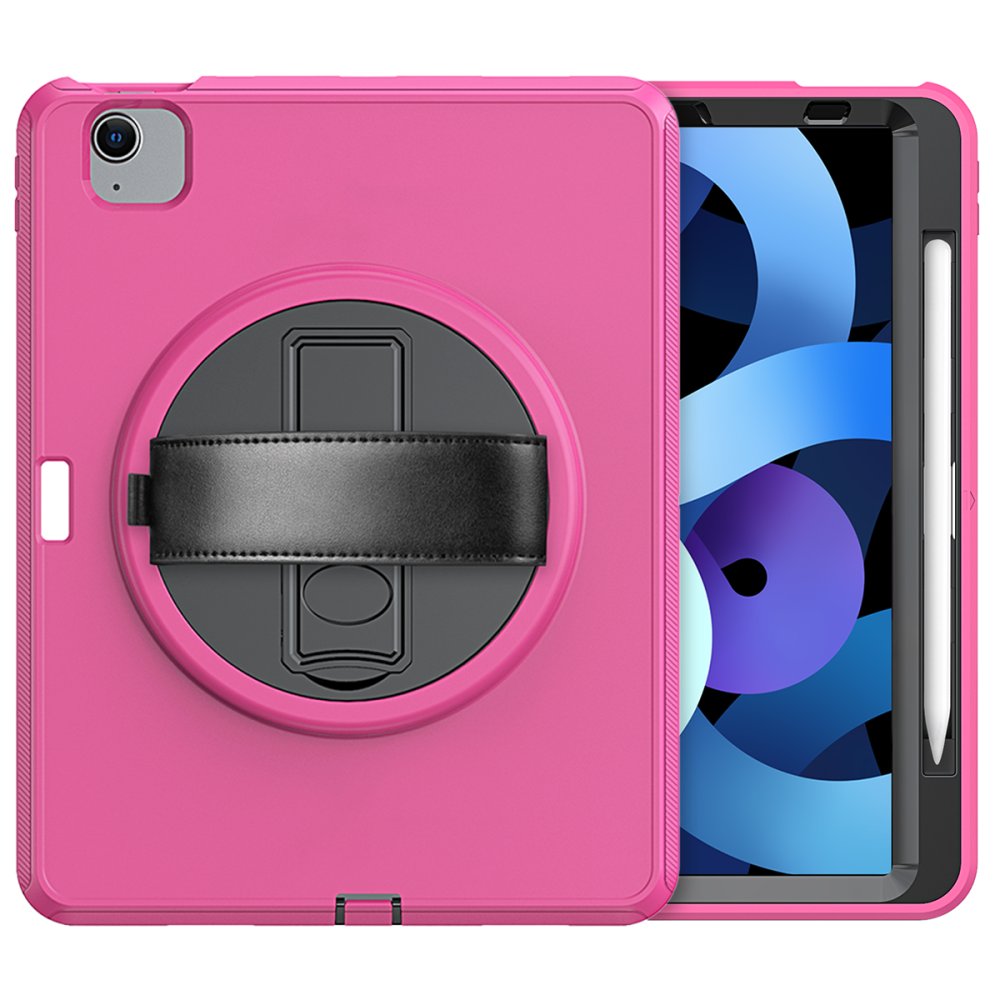  iPad 2022 10.9 (10.nesil) Kılıf Hand Strap Tablet Kılıfı - Pembe