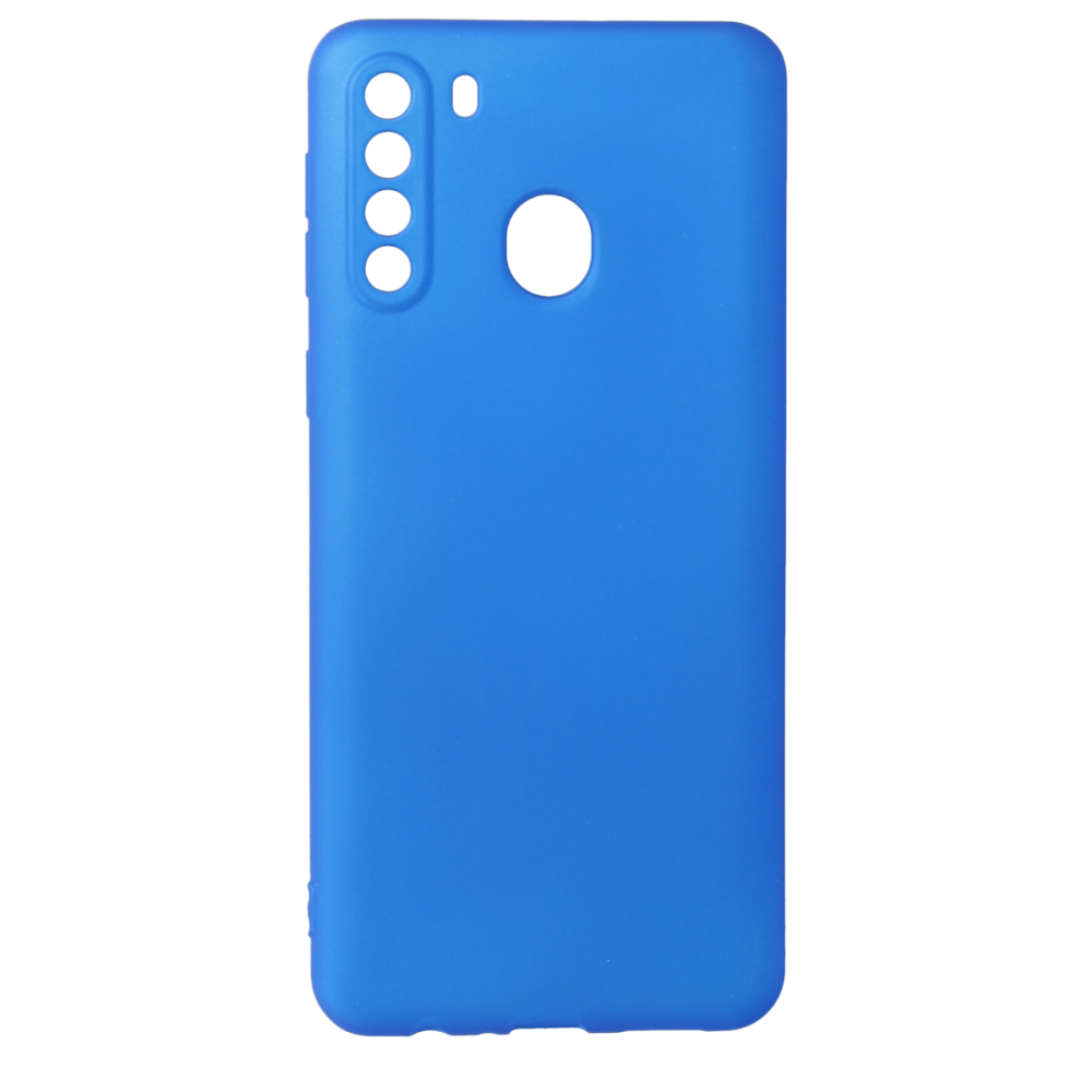  Samsung Galaxy A21 Kılıf First Silikon - Mavi