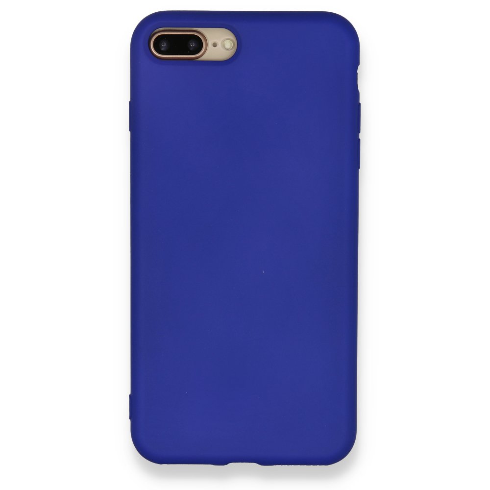  iPhone 7 Plus Kılıf Nano içi Kadife Silikon - Lacivert