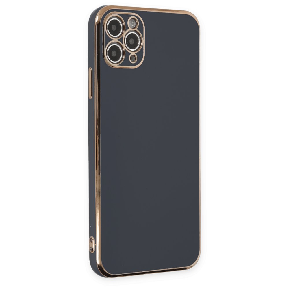  iPhone 11 Pro Max Kılıf Volet Silikon - Siyah