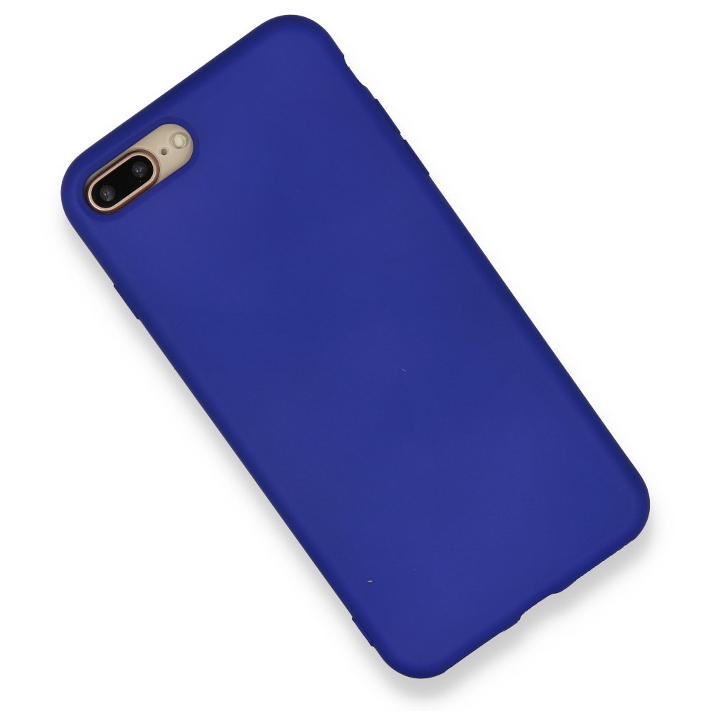  iPhone 7 Plus Kılıf Nano içi Kadife Silikon - Lacivert