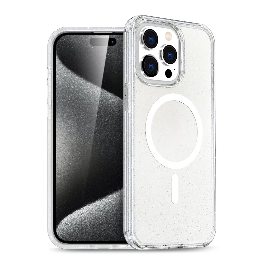 iPhone 15 Pro Kılıf Glow Magsafe Kapak - Şeffaf iPhone 15 Pro Kılıf Glow Magsafe Kapak - Şeffaf