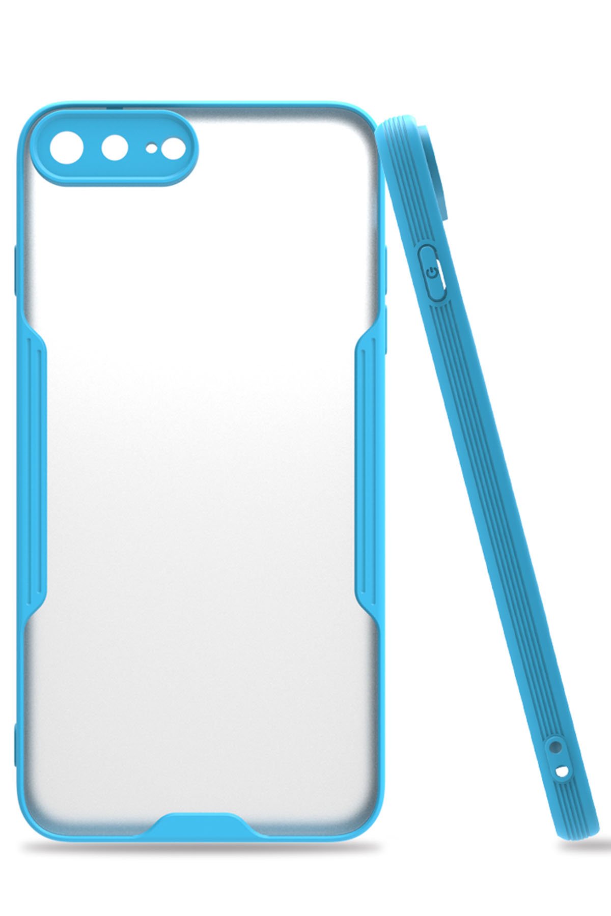 iPhone 8 Plus Kılıf Platin Silikon - Mavi iPhone 8 Plus Kılıf Platin Silikon - Mavi