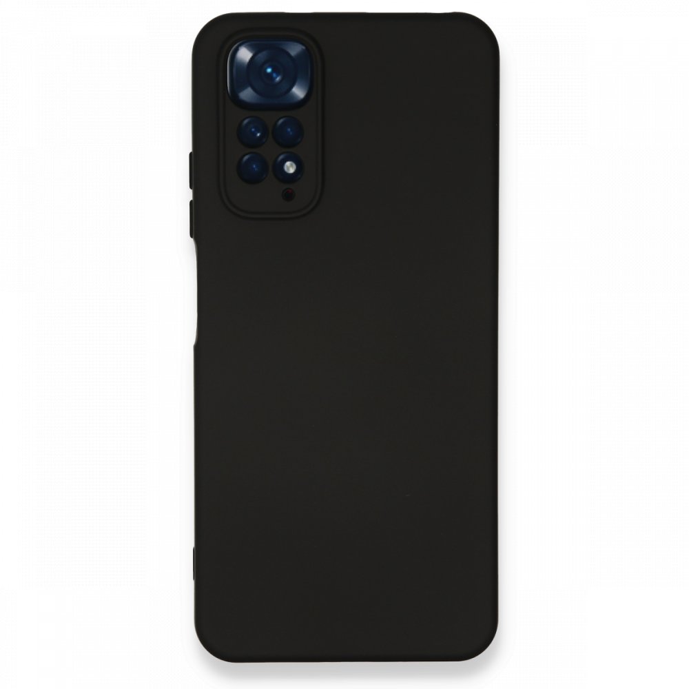 Redmi Note 11 Kılıf Nano içi Kadife Silikon - Siyah