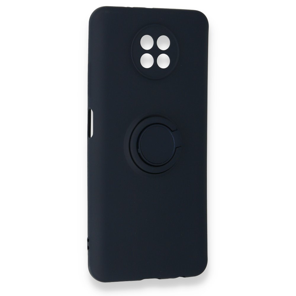 Redmi Note 9 5G Kılıf Viktor Yüzüklü Silikon - Lacivert Redmi Note 9 5G Kılıf Viktor Yüzüklü Silikon - Lacivert
