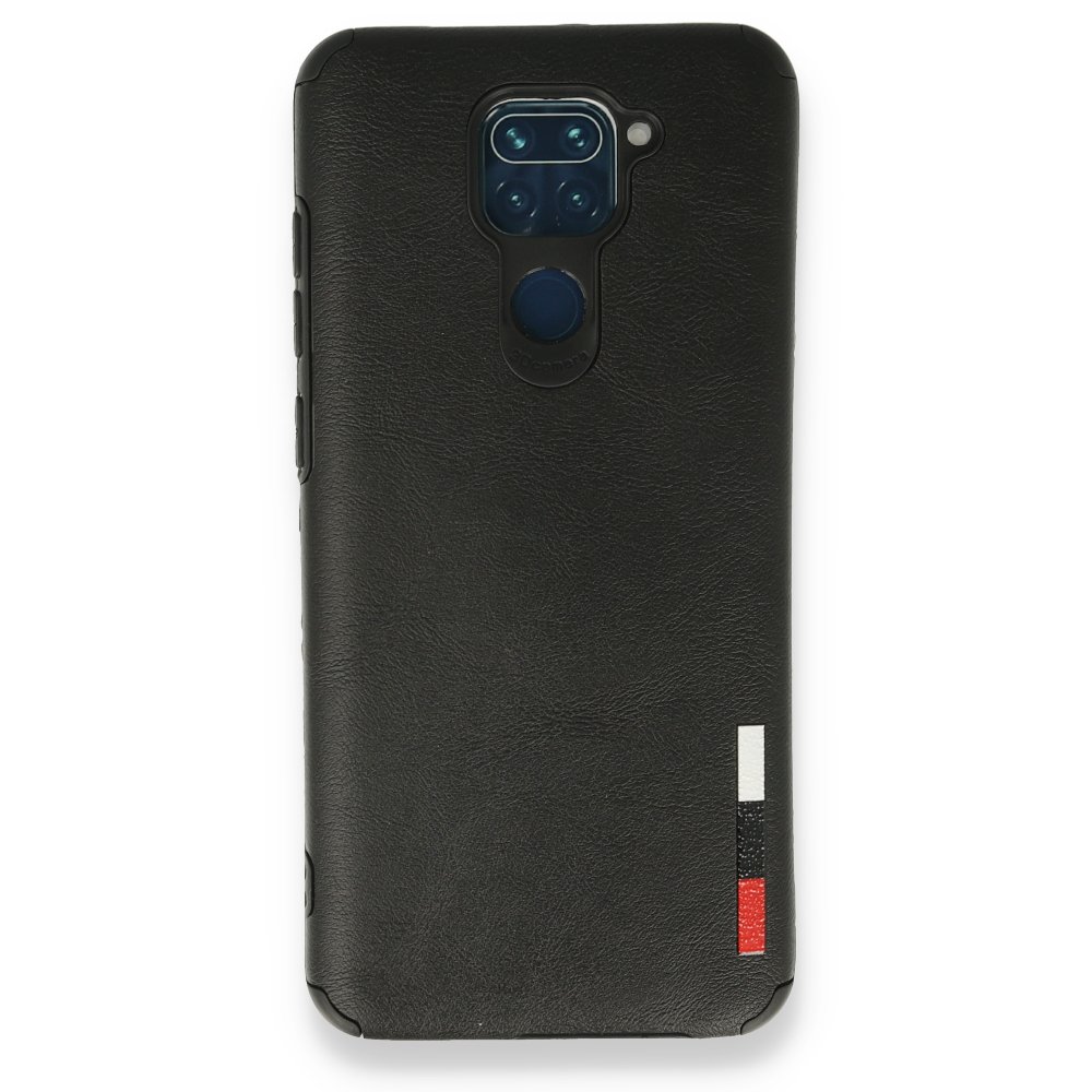 Redmi Note 9 Kılıf Loop Deri Silikon - Siyah