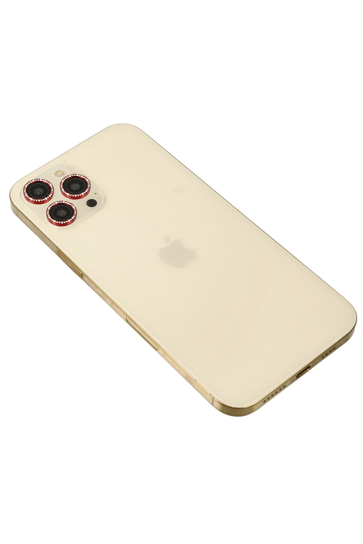  iPhone 12 Pro Max Diamond Kamera Lens - Kırmızı