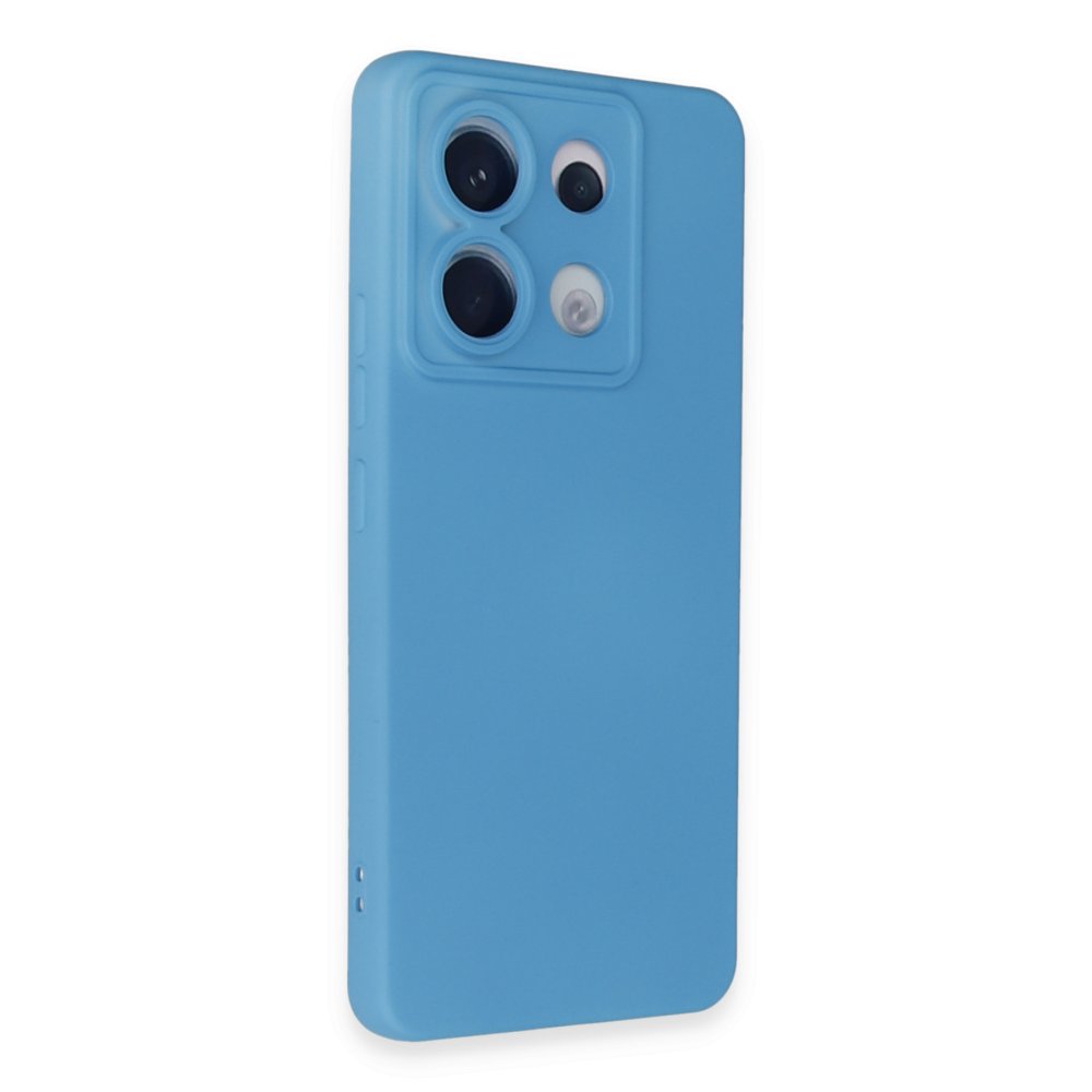  Xiaomi Poco X6 Kılıf Nano içi Kadife Silikon - Mavi