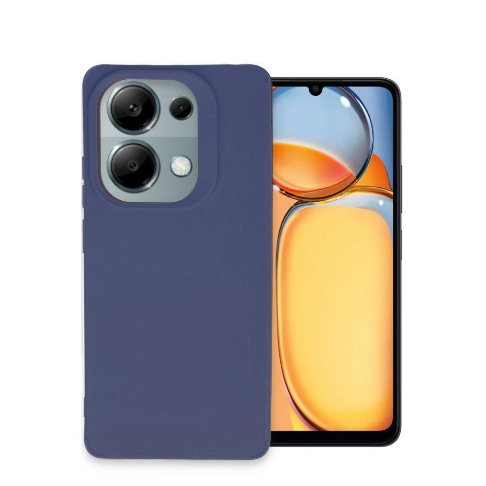  Xiaomi Poco M6 Pro 4G Kılıf Petro Silikon - Lacivert