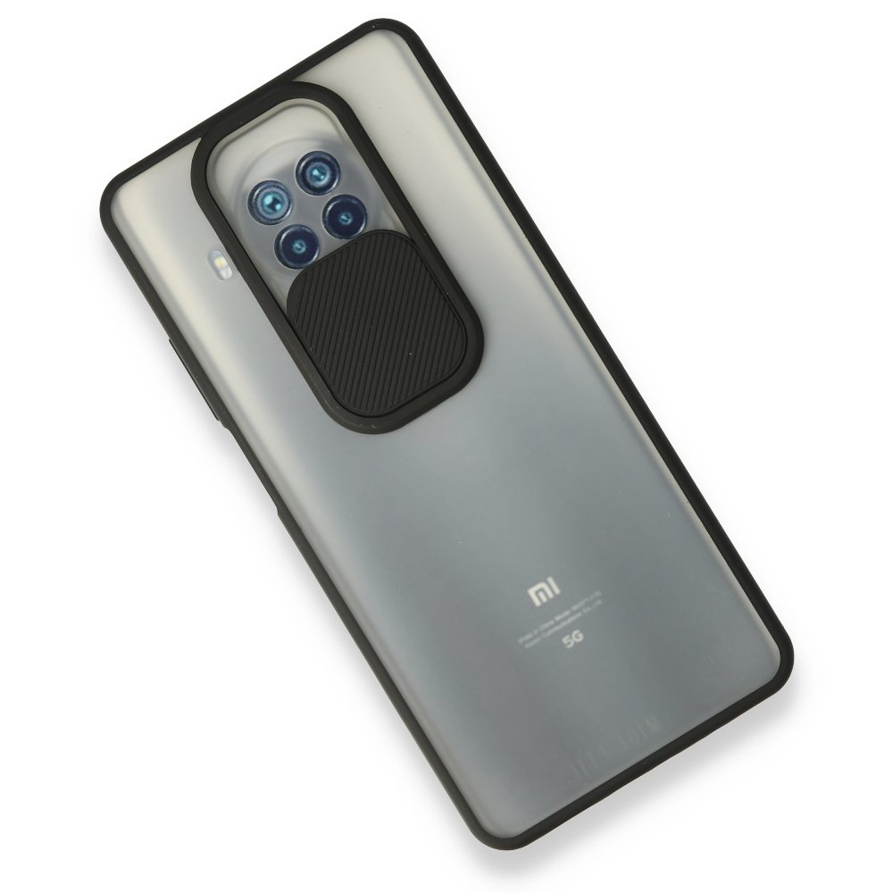 Xiaomi Mi 10T Lite Kılıf Palm Buzlu Kamera Sürgülü Silikon - Siyah  Xiaomi Mi 10T Lite Kılıf Palm Buzlu Kamera Sürgülü Silikon - Siyah