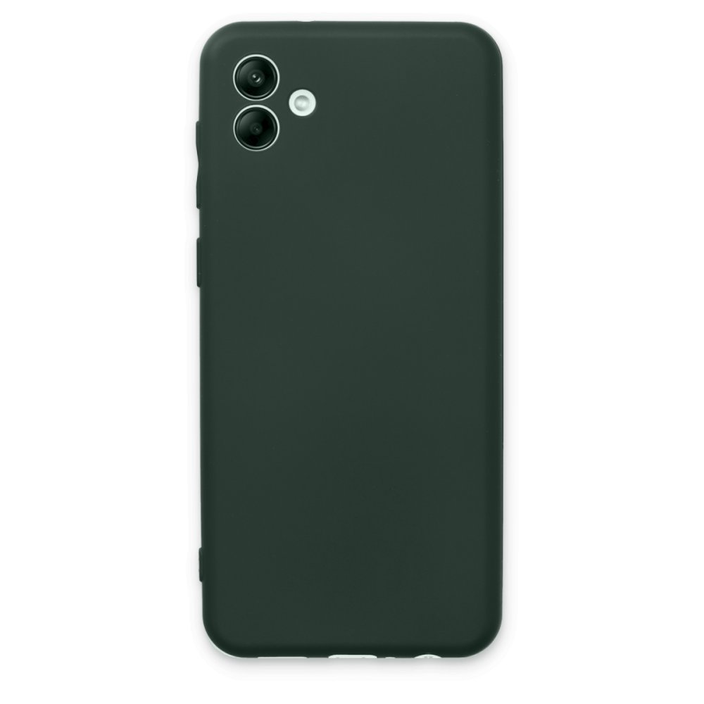  Samsung Galaxy A04 Kılıf First Silikon - Koyu Yeşil