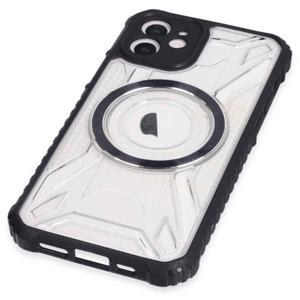 iPhone 12 Kılıf Prag Magneticsafe Kapak - Siyah iPhone 12 Kılıf Prag Magneticsafe Kapak - Siyah