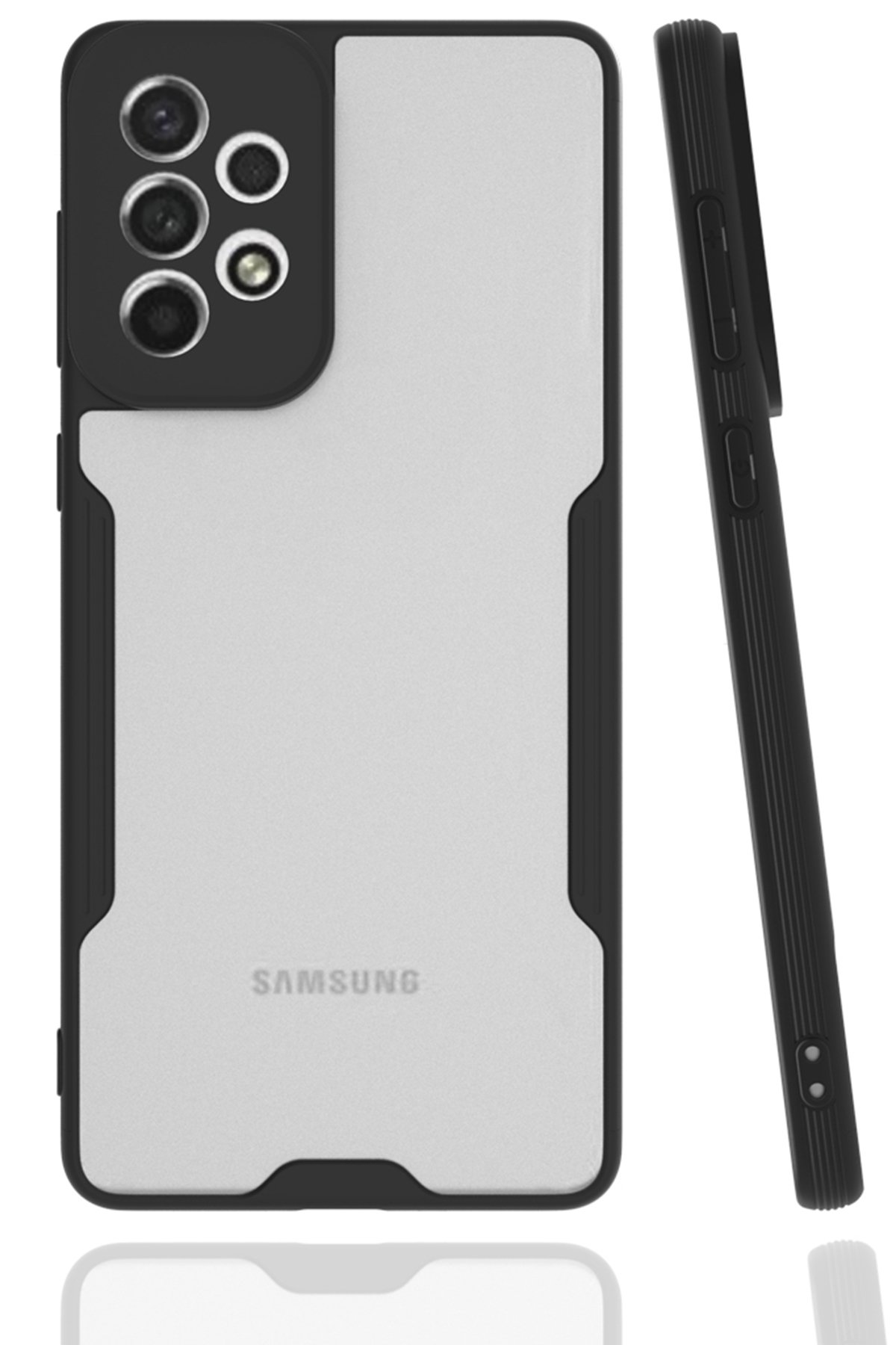  Samsung Galaxy A73 5G Kılıf Platin Silikon - Siyah