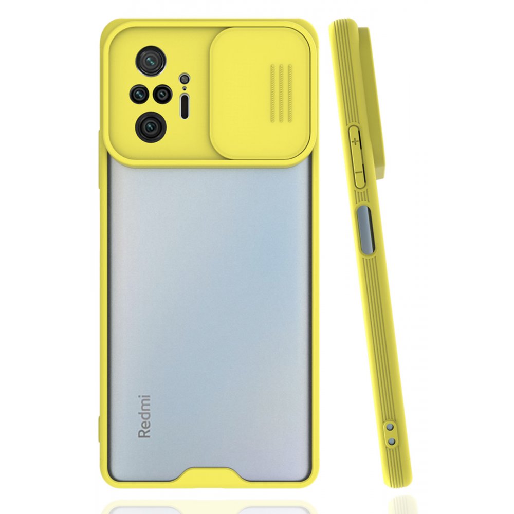 Redmi Note 10 Pro Kılıf Platin Kamera Koruma Silikon - Sarı Redmi Note 10 Pro Kılıf Platin Kamera Koruma Silikon - Sarı