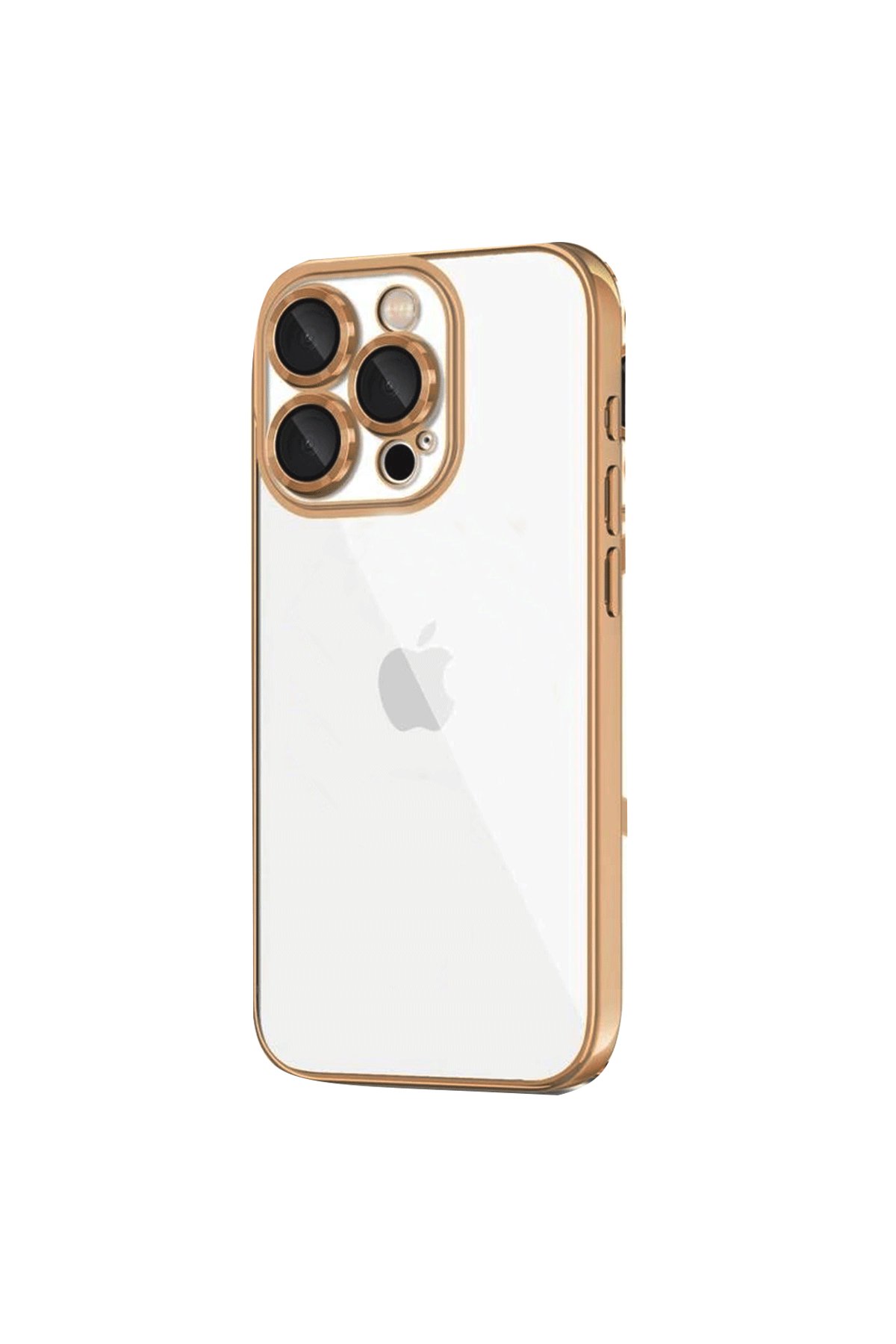  iPhone 16 Pro Kılıf Razer Lensli Silikon - Desert