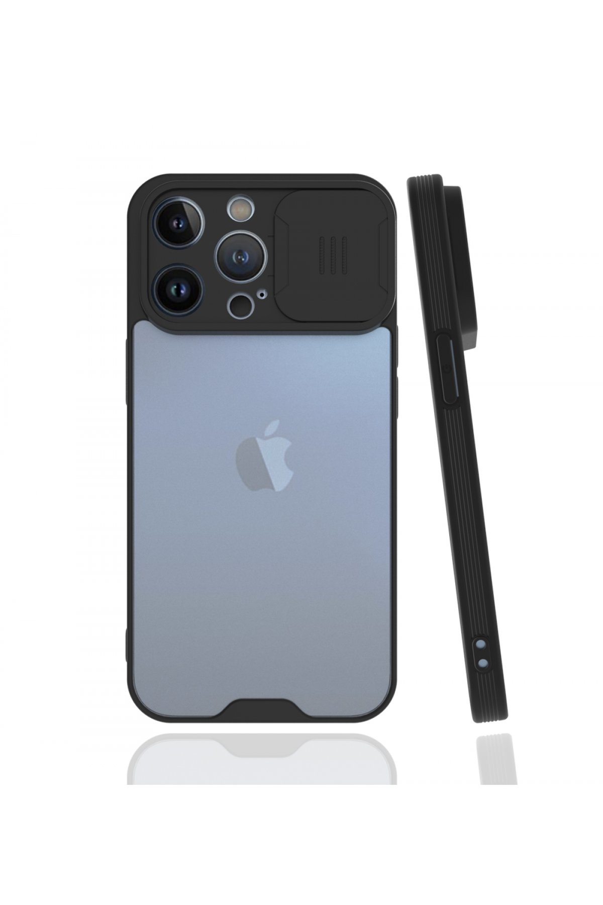 iPhone 13 Pro Kılıf Platin Kamera Koruma Silikon - Siyah iPhone 13 Pro Kılıf Platin Kamera Koruma Silikon - Siyah